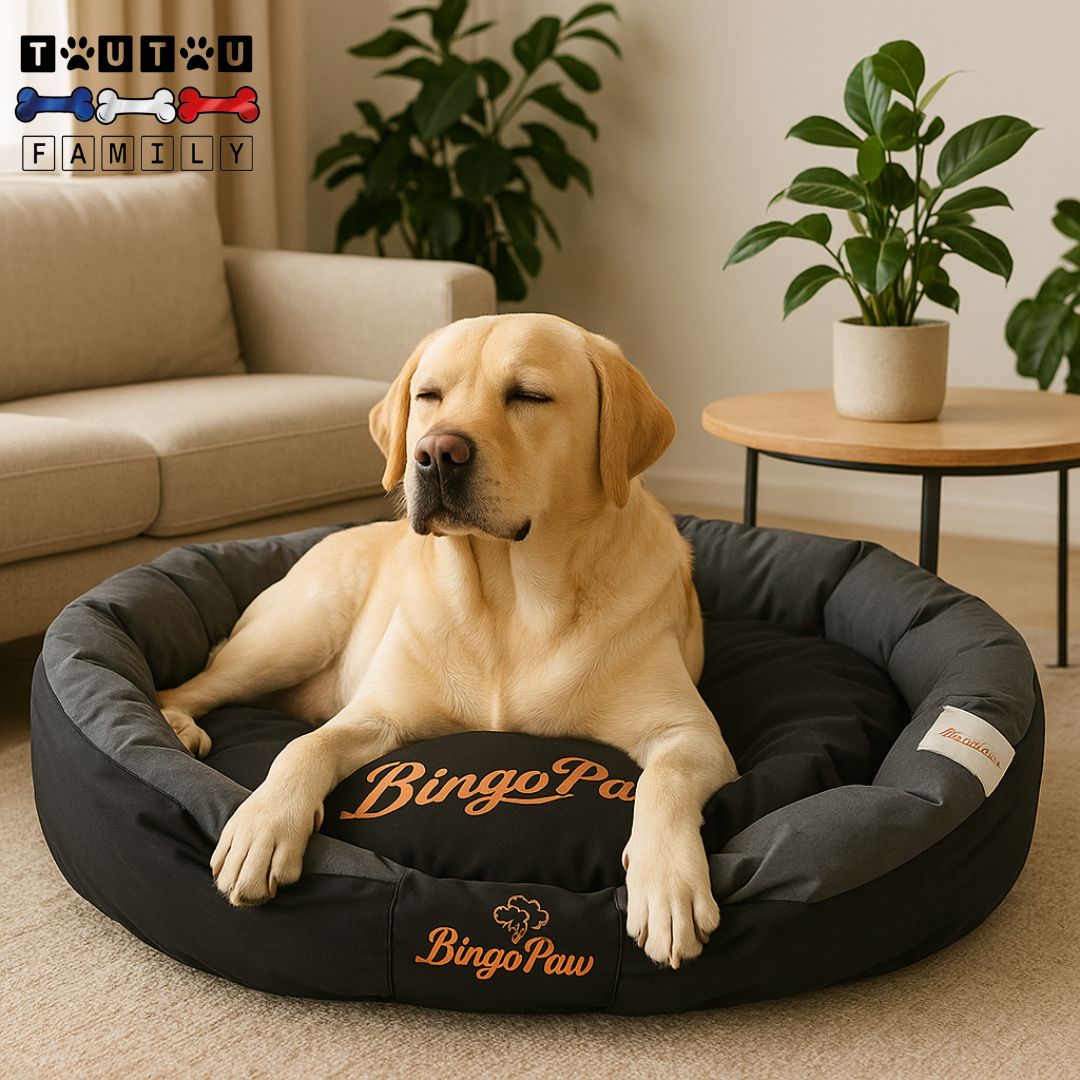Panier-chien-xxl-imperméable-un-grand-chien-couché-qui-dort-paisiblement-dans-son-panier-au-rembourrage-100%-coton-haute-densité-déhoussable-et-lavable-en-machine-dans-le-salon-de-la-maison