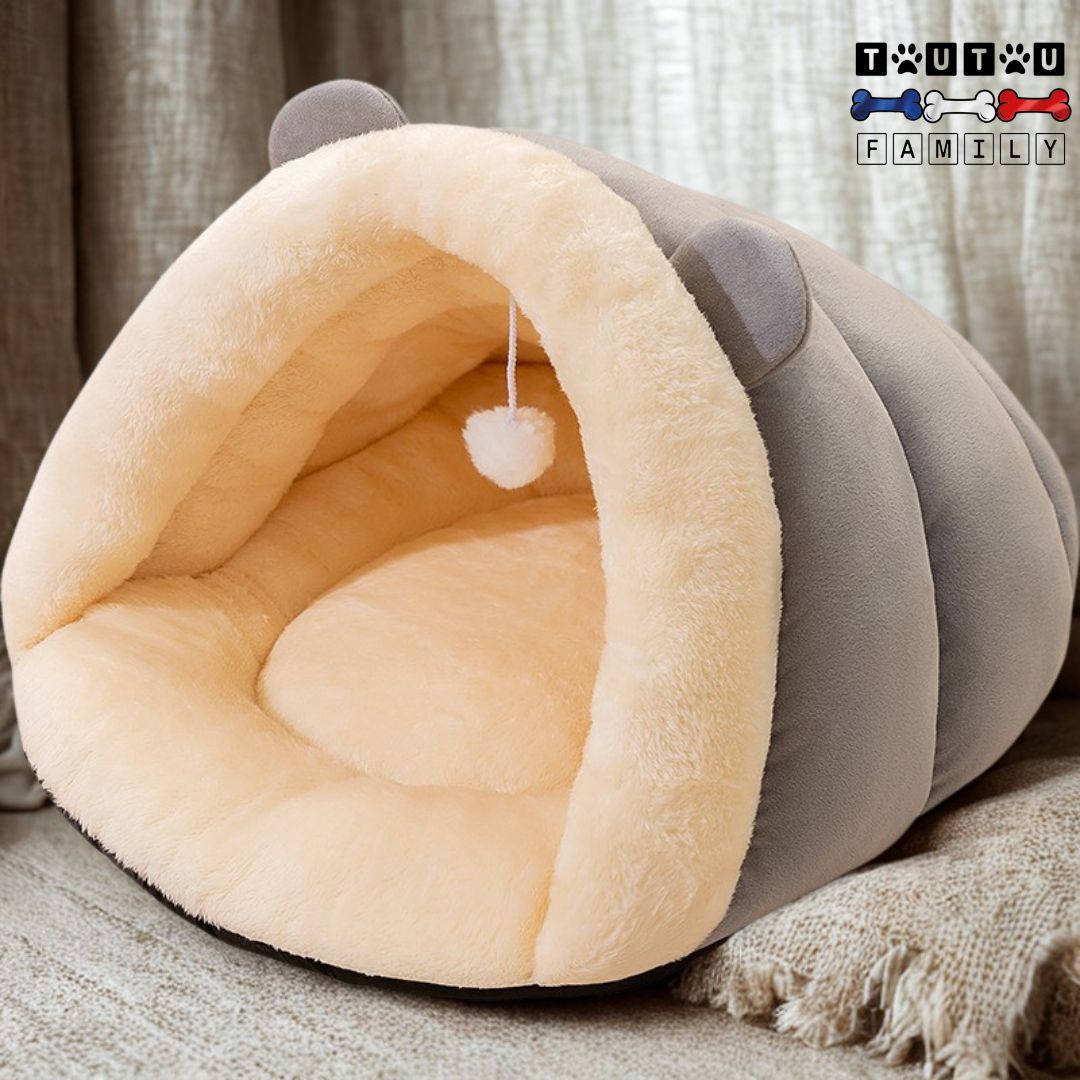 Panier-petit-chien-niche-confortable-moelleux-chaud-100%-coton-hypoallergénique-lavable-en-machine-pour-race-de-chien-miniature-au-petits-chien-jusqu'à -9kg