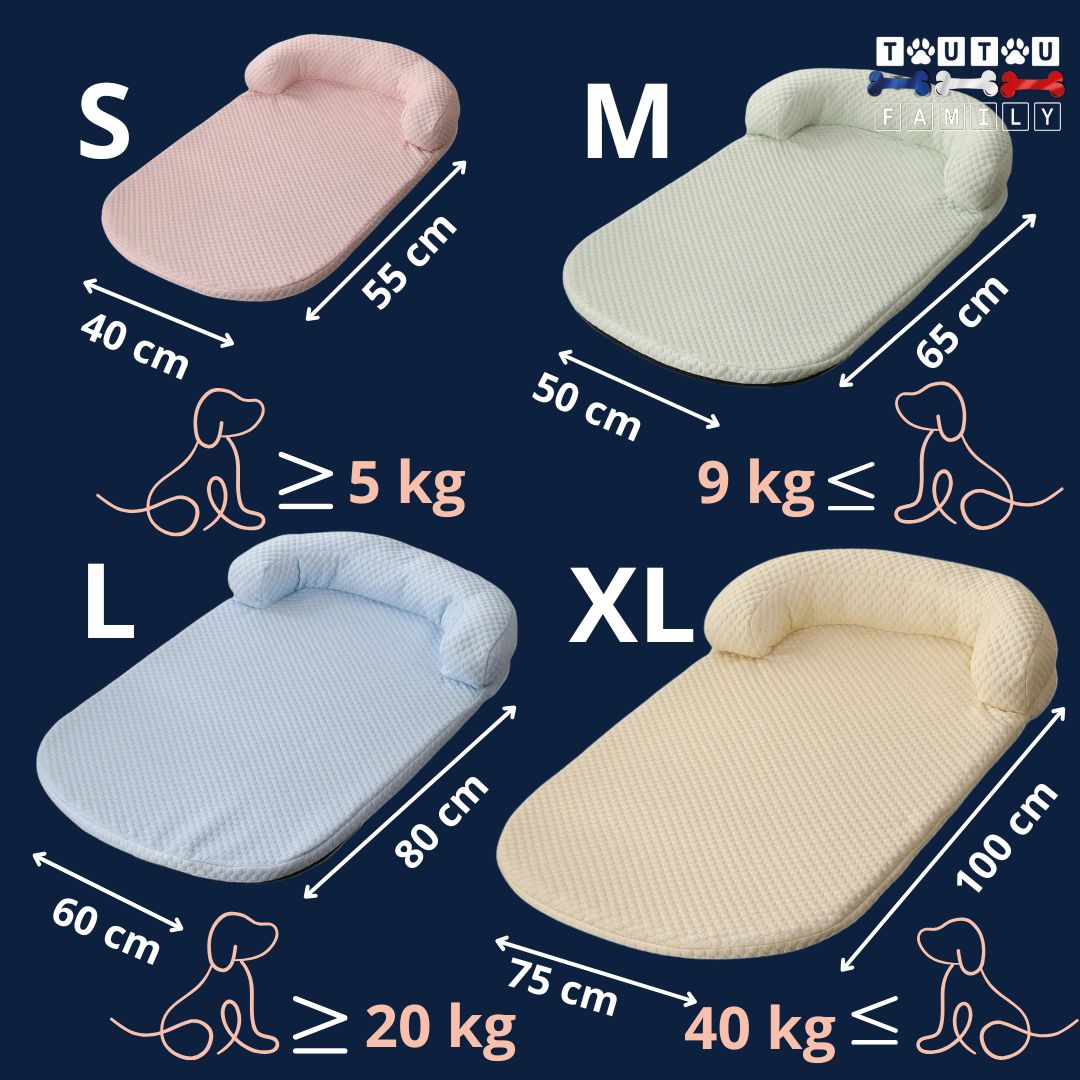 Tapis-pour-chien-rafraichissant-guide-des-tailles-S-M-L-XL-pour-petit-au-grand-chien-jusqu'à 40 kg
