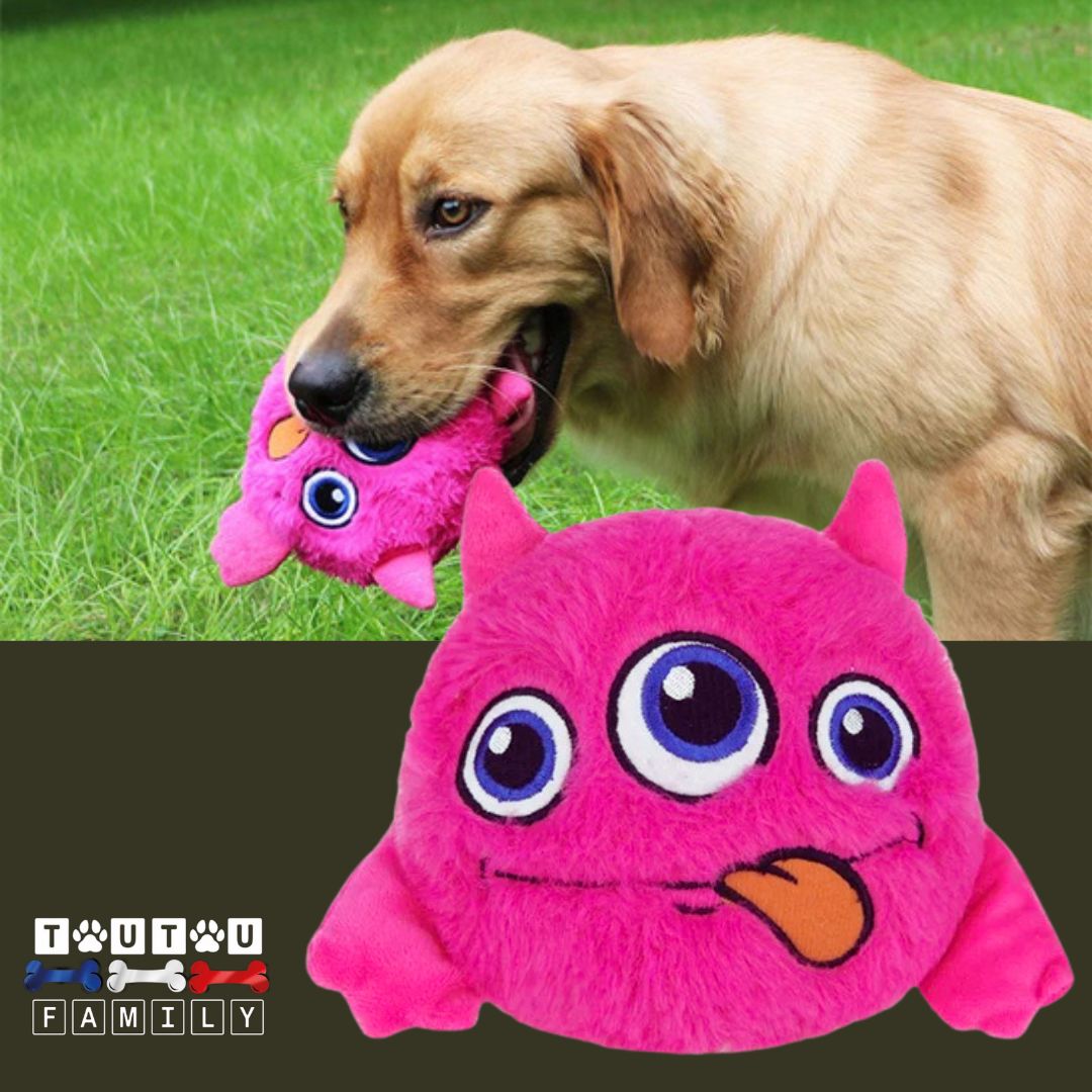 Balle-interactive-pour-chien-monstre-rose-fonctionne-avec-pile