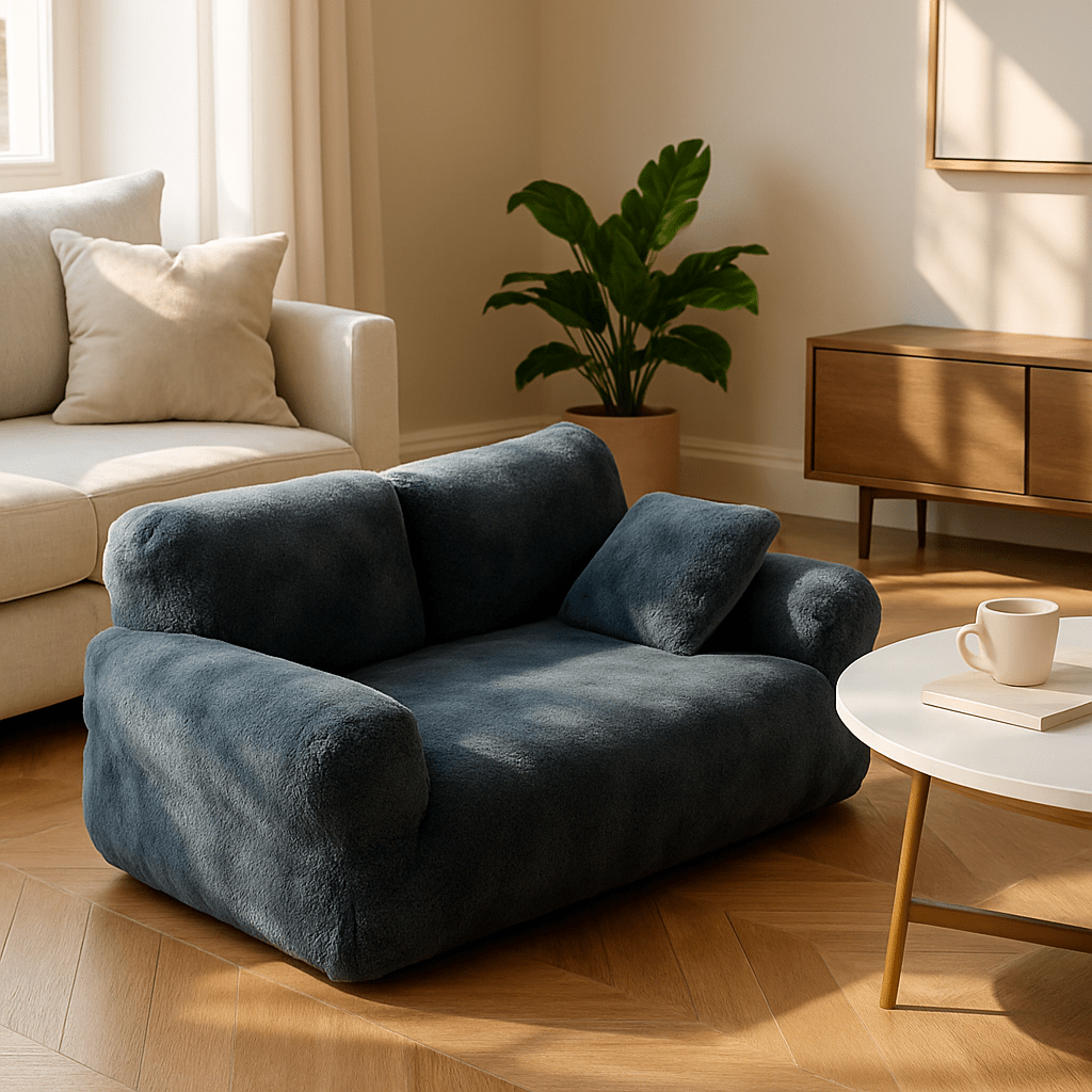 canape-chien-S-M-L-XL-XXL-3XL-noir-avec-son oreiller-ergonomique-rembourré-par-de-nombreux-coussin-épais-100%-coton-haute-densité-ergonomique-moelleux-et-ferme-antidérapant-velours