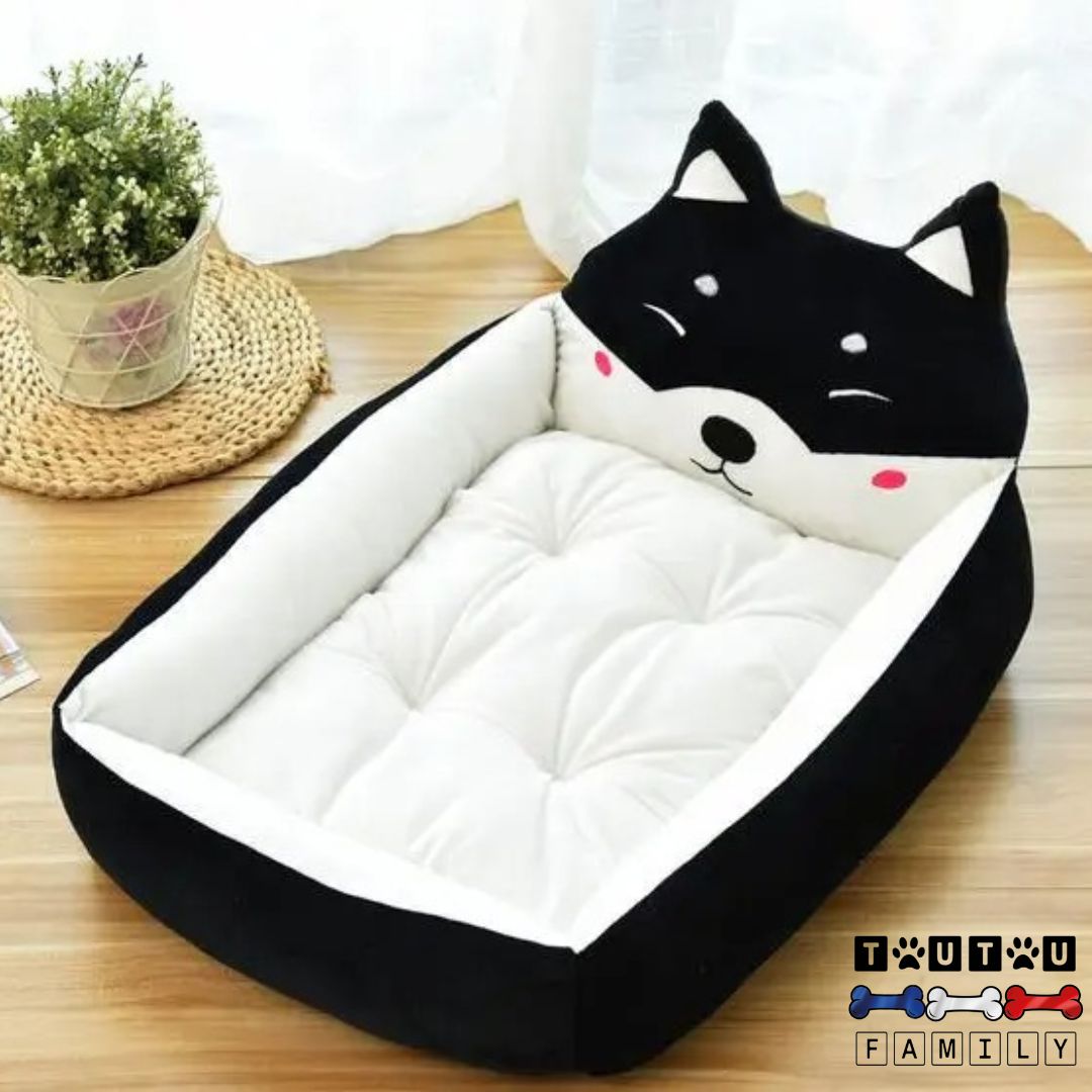coussin-chien-lit-pour-les-petits-chiens-lit-noir-chiot-jusqu-à-8-kg-confortable-douillet-toutes-saison-transportable-lavable