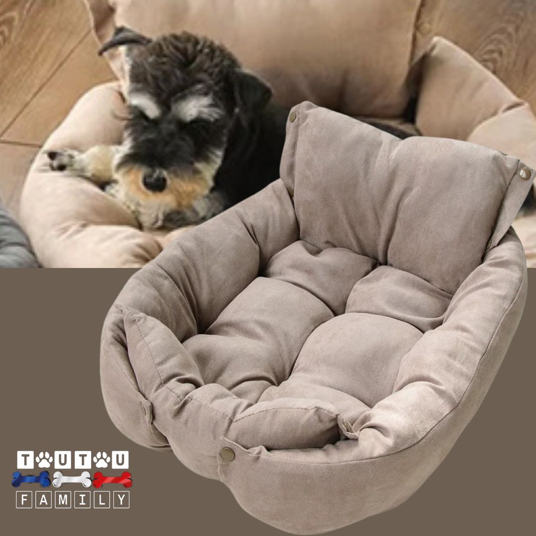 coussin-chien-modulable-marron-un-petit-chien-frisé-qui-est-couché-en-boule-dans-le-coussin-chien-marron