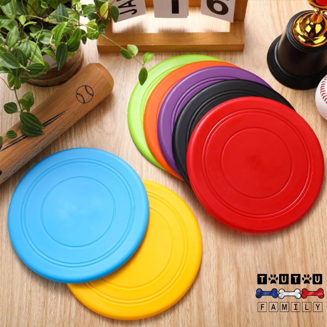 Frisbee-pour-chien-caoutchouc-sport-canin-rouge-bleu-vert-jaune-violet-orange-pour-toute-taille-de-chien-jeux-extérieur