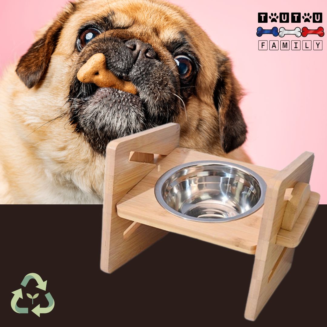 Gamelle-chien-surélevée-support-gamelle-simple-inox-en-bambou-antidérapant-4-hauteurs-support-bambou-et-une-gamelle-chien
