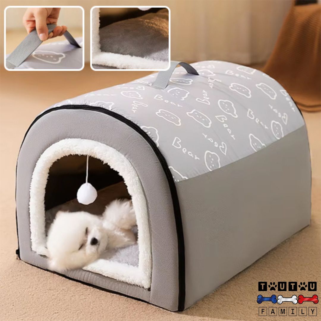 niche-chien-interieur-cocon-pliable-isolation-thermique-pour-chiots-chien-de-petite-à-moyenne-taille