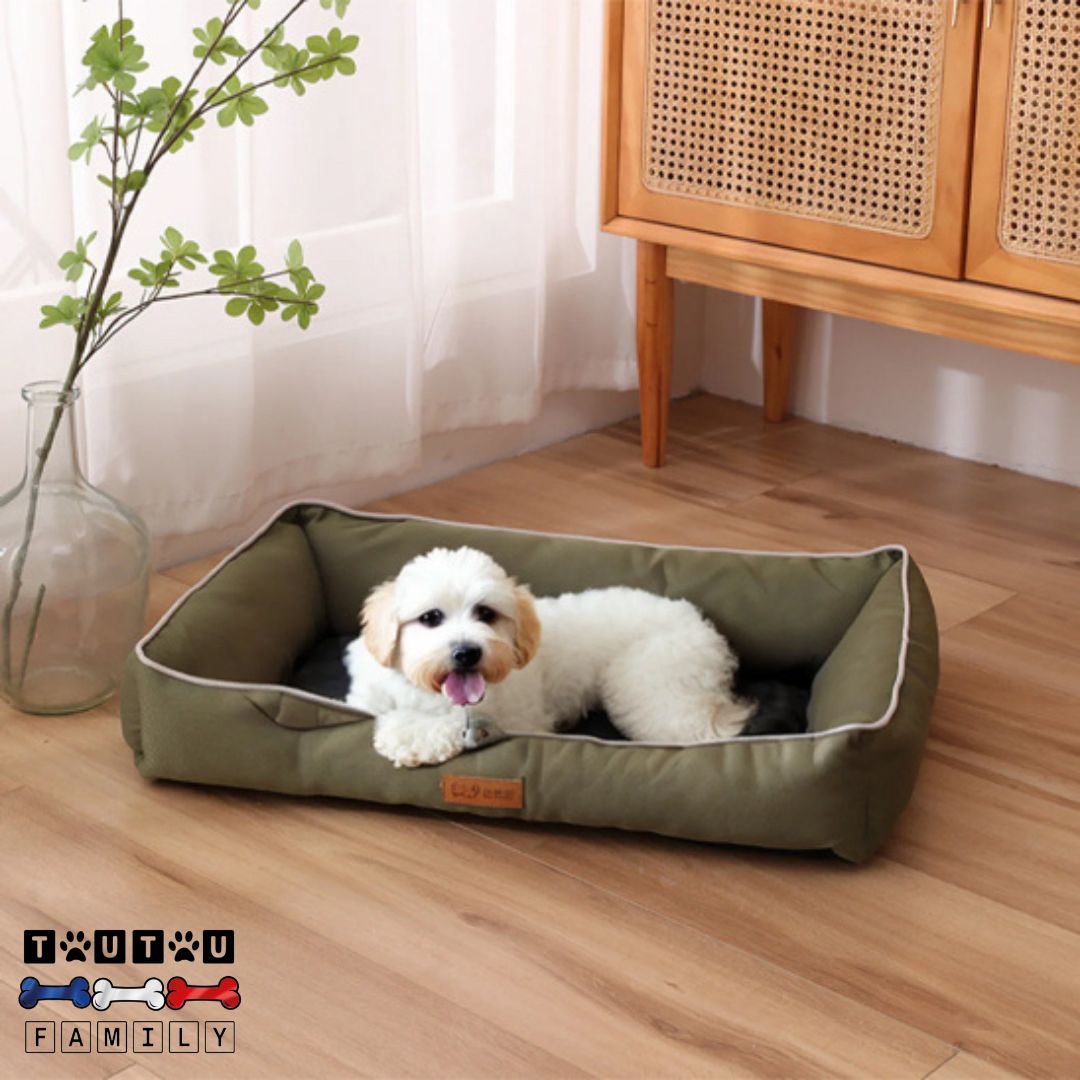 panier-chien-imperméable-rembourrage-coton-avec-rebord