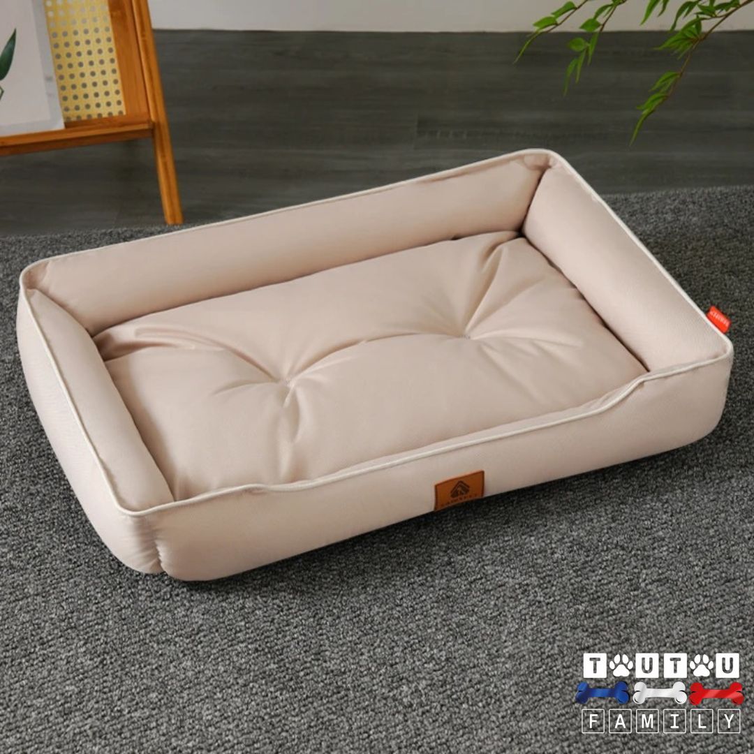 panier-chien-imperméable-beige