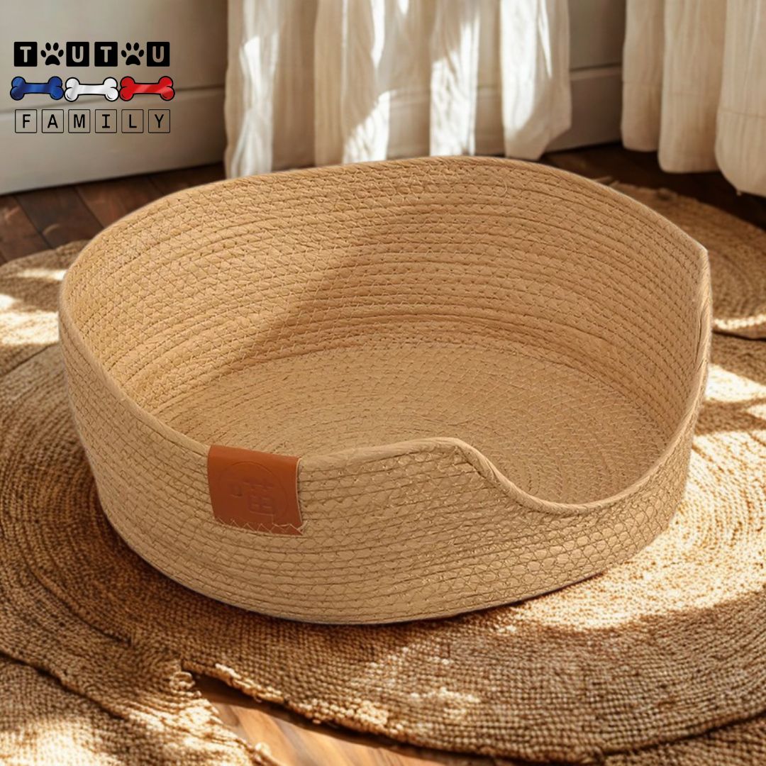 Panier-petit-chien-osier-résistant-tissé-à -la-main-fabrication-artisanale-écologique-écoresponsable