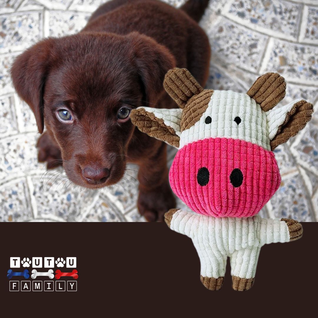Peluche-chien-sonore-vache-design-mignon-surface-douce-qui-nettoie-et-soulage-les-dents-et-gencives-du-chiot