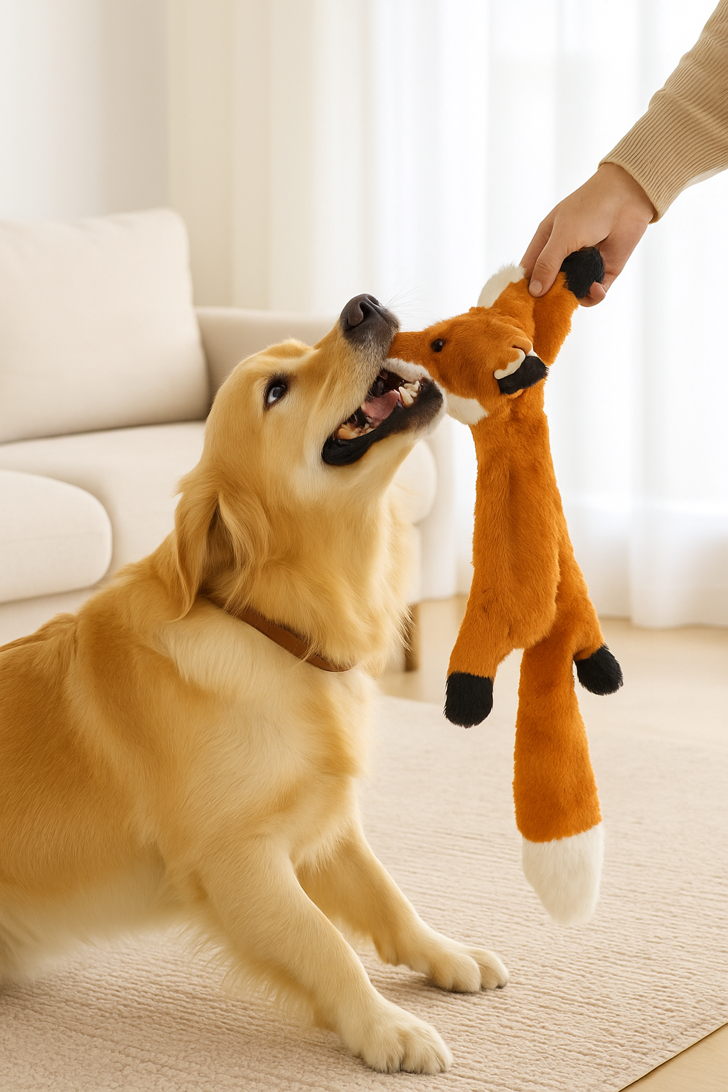 peluche-pour-chien-indestructible-sans-rembourrage-avec corde intérieur et sonore-sans danger-lavable en machine-pour tous les chiens de toutes tailles