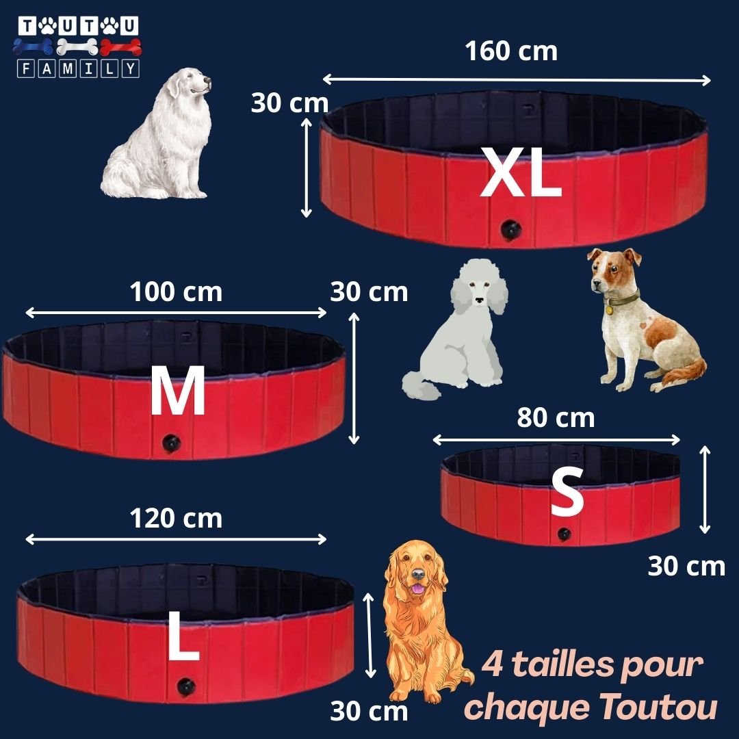 Piscine-pour-chien-rouge-guide-de-taille-du-S-au-XL-des-piscines-pour-chiens-de-toute-les-tailles-4-dimensions-disponibles