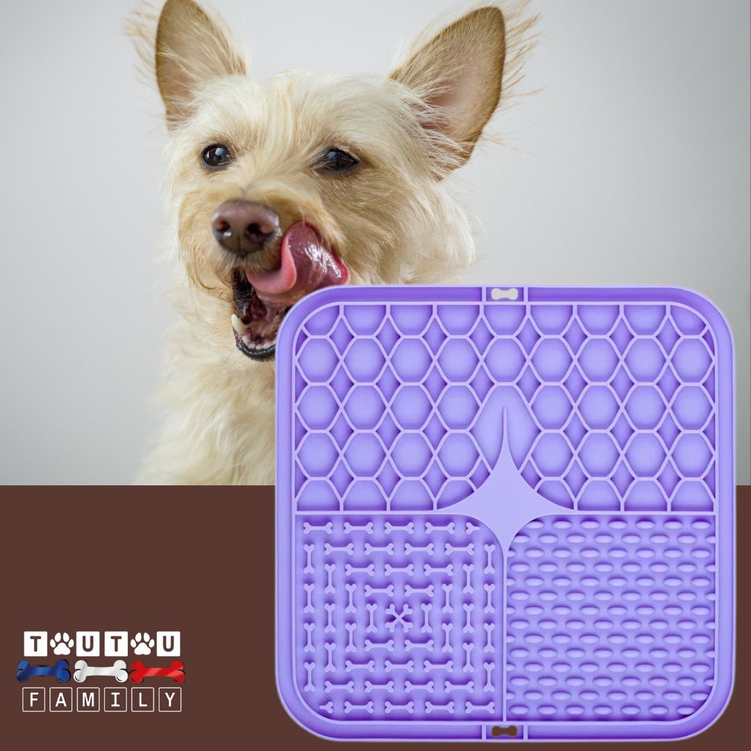 Tapis-de-lechage-chien-violet-gamelle-anti-glouton-pour-tout-aliment