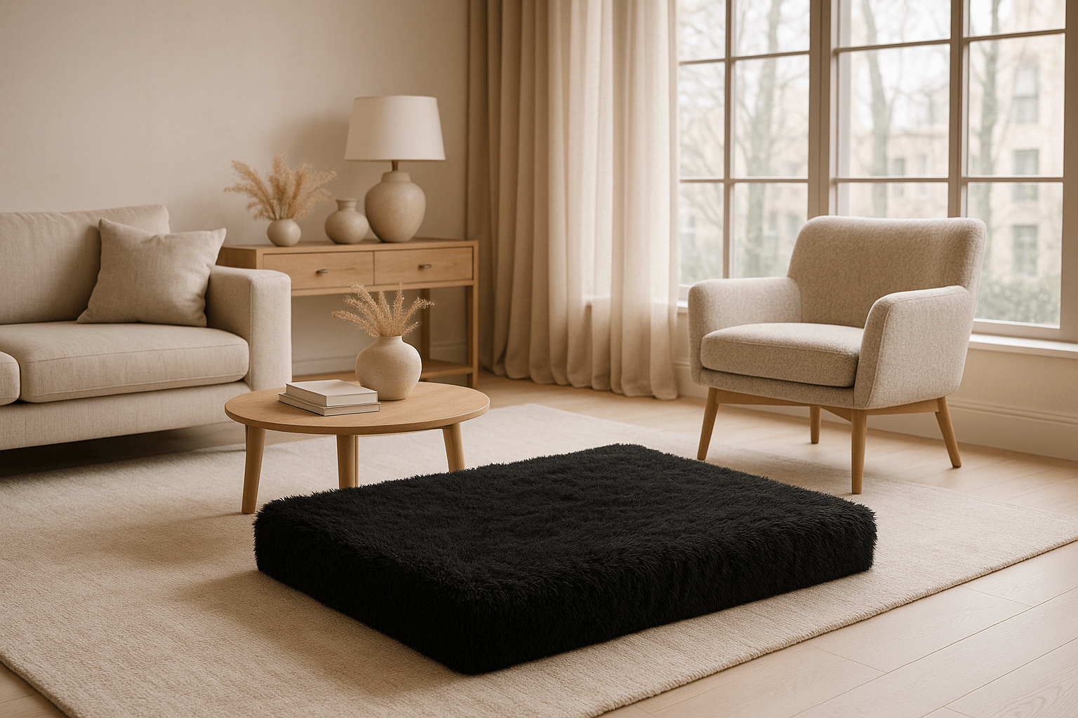 Coussin-orthopédique pour chien déhoussable lavable en machine-imperméable avec matelas à mémoire de forme 100% coton haute densité pour chien de petite à moyenne taille