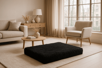 Coussin-orthopédique pour chien déhoussable lavable en machine-imperméable avec matelas à mémoire de forme 100% coton haute densité pour chien de petite à moyenne taille