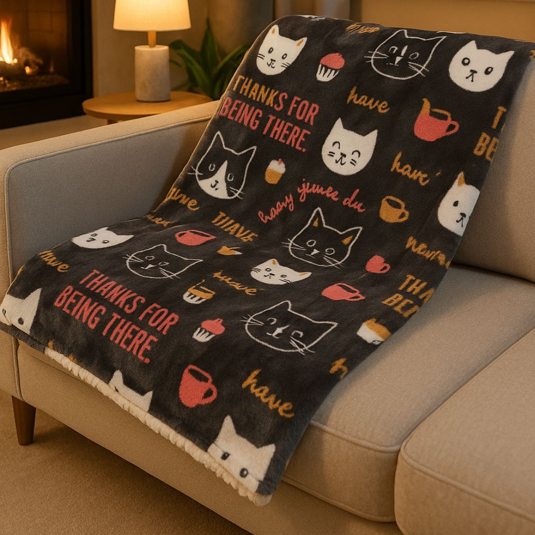 Couverture-chauffante-pour-chien-3-en-1-design-version tapis, coussin épais au rembourrage 100% coton, protège meubles, canapé, voitures, cage de transport pour un confort en déplacement-lavable en machine et passe au sèche linge-3 tailles S, M et L pour chien de petites à grandes tailles