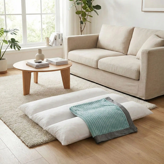 Housse-de-coussin-chien-anti poils et résistante aux griffes antidérapant-imperméable en velours de couleur gris et vert compatible avec notre coussin penardToutou pour une housse de rechange, lavable en machine