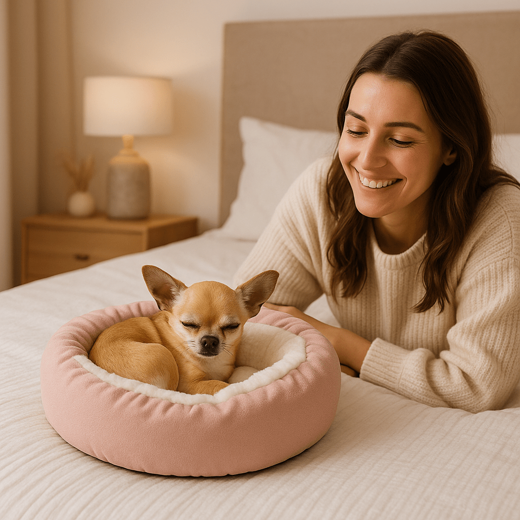 Lit-petit-chien-coussin-épais-rembourrage 100% coton avec couverture en velours-lavable-chihuahua-Teckel nain-Schnauzer-caniche nain-bichon frisé- Cairn terrier-Jack Russel-Pinscher nain-Coton de Tuléar- Shih tzu- Loulou de poméranie-Lhassa Apso-Yorkshire-Affenpinscher-Épagneul Papillon, ou Épagneul nain-Petit brabançon