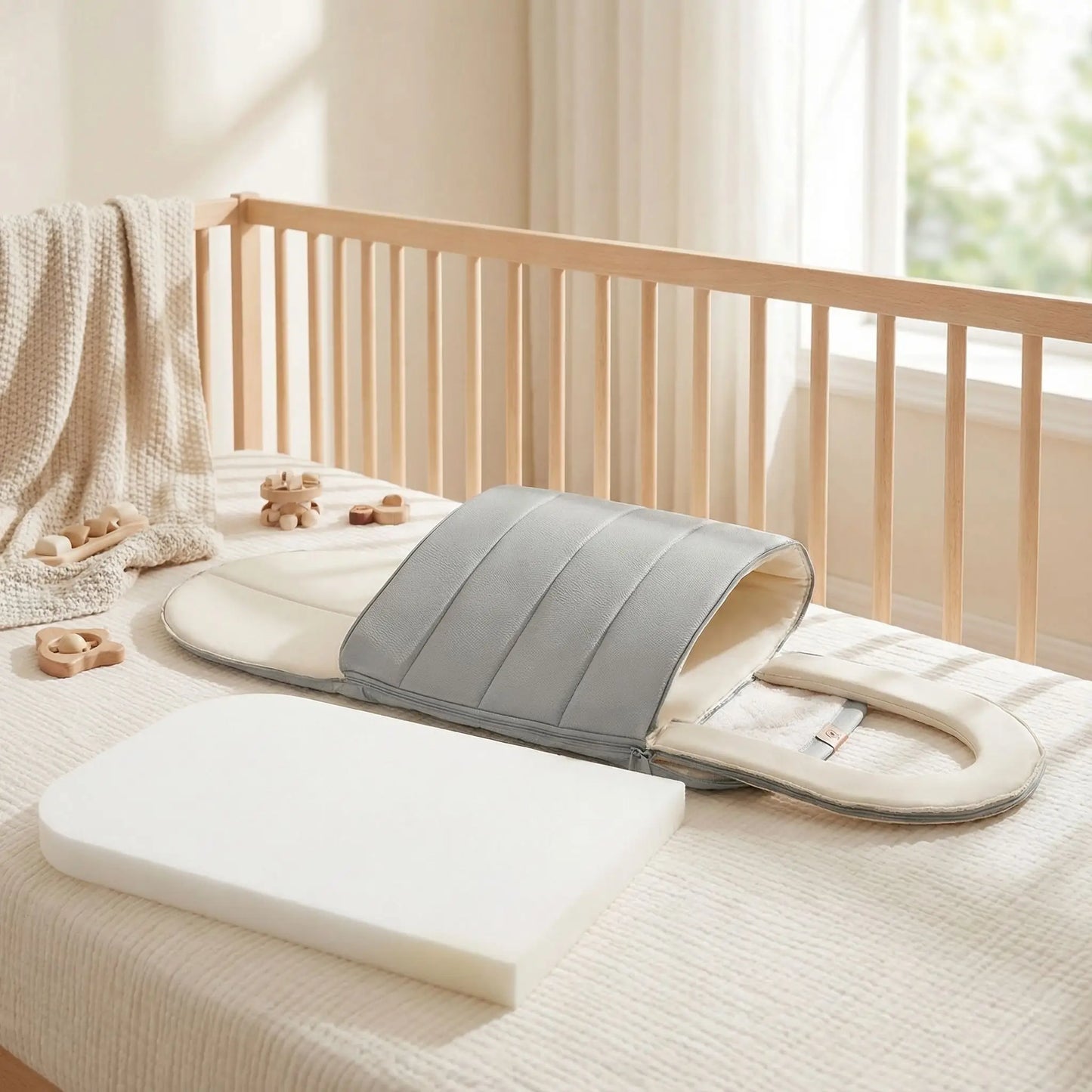 Niche-chien-intérieur-2-en-1 ou panier ouvert-matelas à mémoire de forme 100% coton PP, imperméable et antidérapant, résistant aux griffes, déhoussable et lavable en machine-lit chaud idéal pour les chiens de petite taille de 0 à 9 kilos, chaud avec intérieur en peluche-pliable, transportable idéal pour l'hiver et l'automne, transformable en panier pour l'été et le printemps, compact pour un rangement facile en deux couleurs vert et gris pour petites races-couchage anti-anxiété et ergonomique