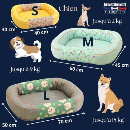 Panier-pour-chien-solide-guide-des-tailles-S-ML-pour-petit-et-chien-de-taille-moyenne-jusqu'à-15 kg-dimensions-des-3-tailles-disponibles