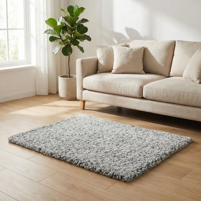 Tapis-pour-chien-xxl-auto-chauffant-dehoussable-lavable en machine, rembourrage 100% coton PP avec deux couches d'isolant et aluminium pour refléchissement de la chaleur-autonome, sans électricité, peluche ultra douce de grande taille de longueur de 115 cm-couleur gris