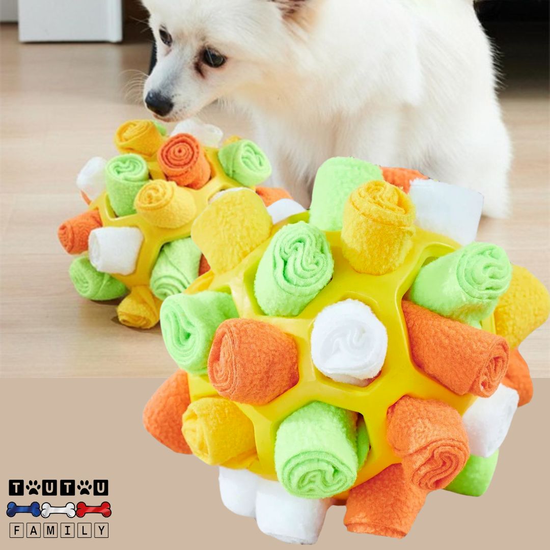 balle-pour-chien-de-fouille-caoutchouc-solide-jaune-jouetinteractif-pour-chien