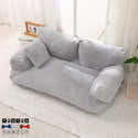 Canapé-Lit Pour Chien Grand Format - Jusqu'à 27 Kg - Housse Amovible Lavable - Fond Antidérapant - Beige - 99 X 71 X 40 Cm - 4