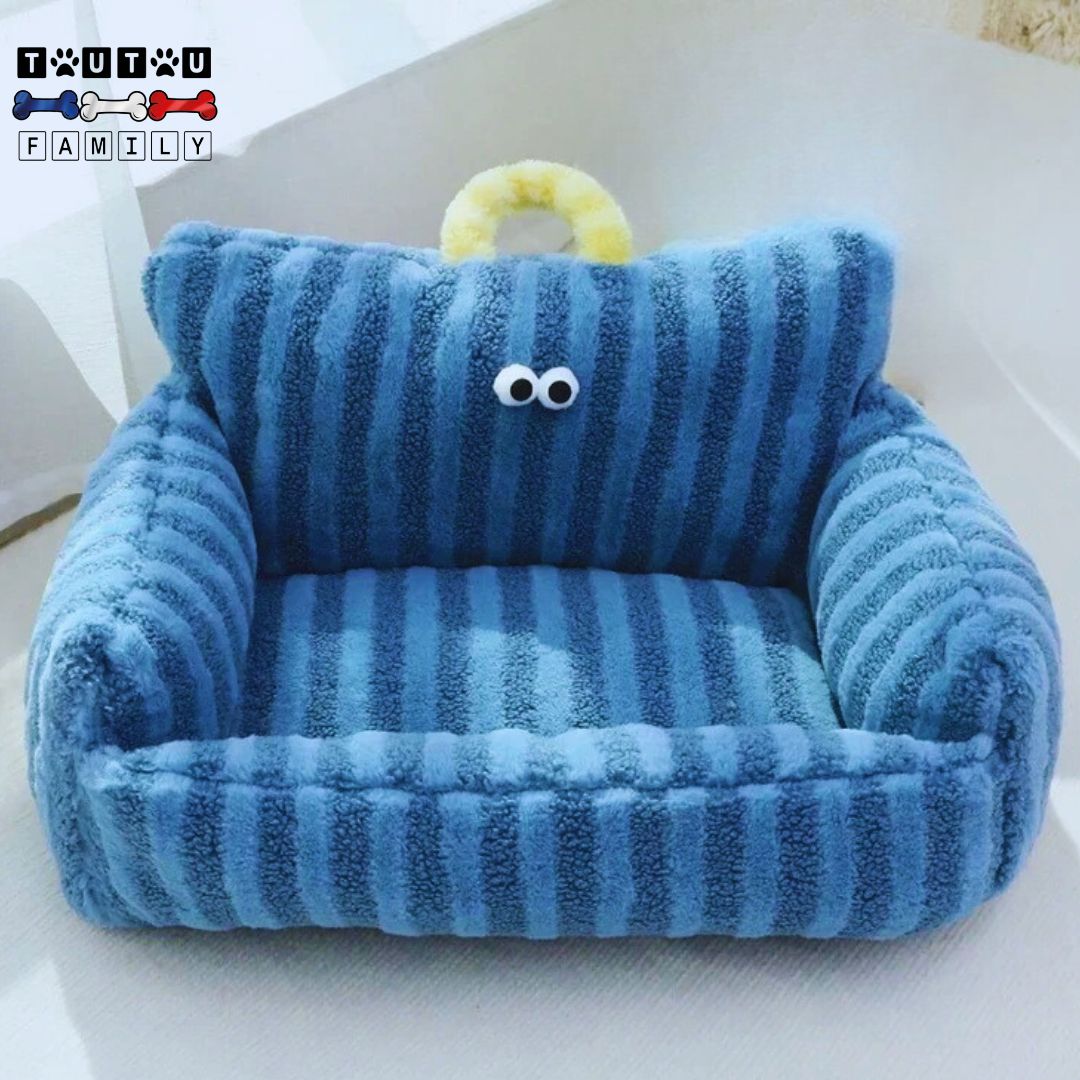 Canape_petit_chien-raye-bleu