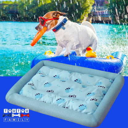 Coussin-rafraichissant-pour-chien-avec-rebord-bleu-clair-tapis-rafraichissant-chien-chiot-de-petite-à-moyenne-taille-jusqu'à-20kg-lavable-en-machine