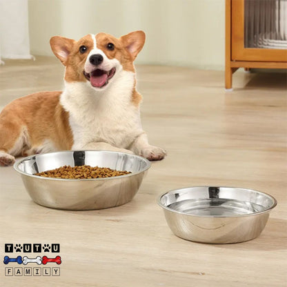 Gamelle-en-inox-pour-chien-lot-de-2-gamelles-chien-chiot-14-cm-17-cm-19-cm-en-inox-340-de-qualité-alimentaire-un-corgi-welsh-heureux-avec-gamelle-eau-et-gamelle-de-croquette