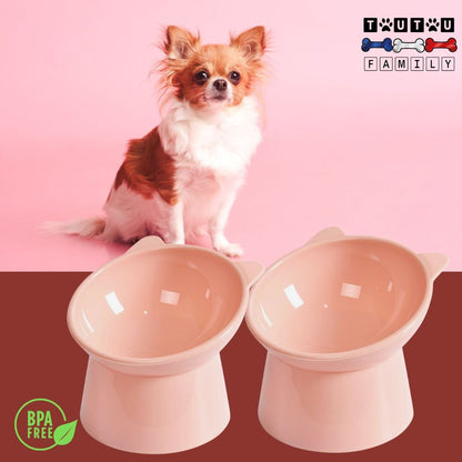 Gamelle-pour-petits-chiens-lot-de-deux-gamelles-hautes-rose-gamelle-eau-anti-éclaboussure-avec-rebord-pour-sol-propre-gamelle-chien-design