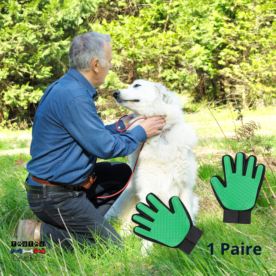 Gant brosse chien - BrosseToutou™