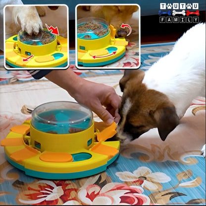 jouet-distributeur-de-croquette-chien-améliore-le-QI-jack-russel-qui-joue-avec-le-puzzle-interactif-pour-récuprer-ses-croquettes
