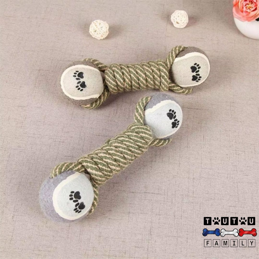 Jouet-en-corde-pour-chien-a-nœud-avec-2-balles-jouet-en-corde-avec-balle-de-tennis-pour-jeu-de-traction-tir-à-la-corde-jeu-interactif-pour-chien