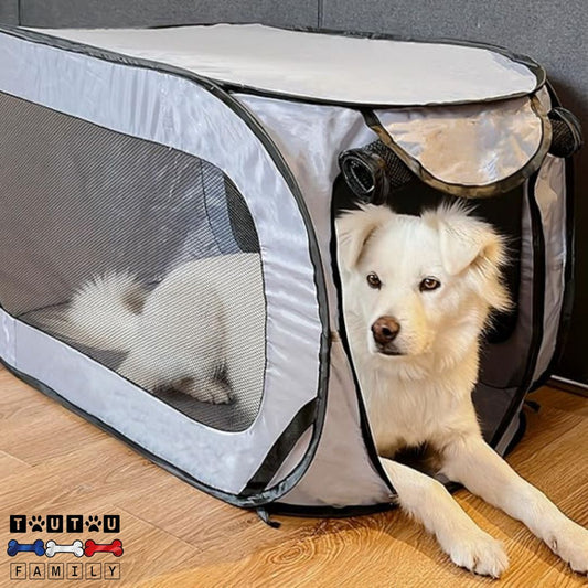 Niche pour chien pliable - NomadeToutou™