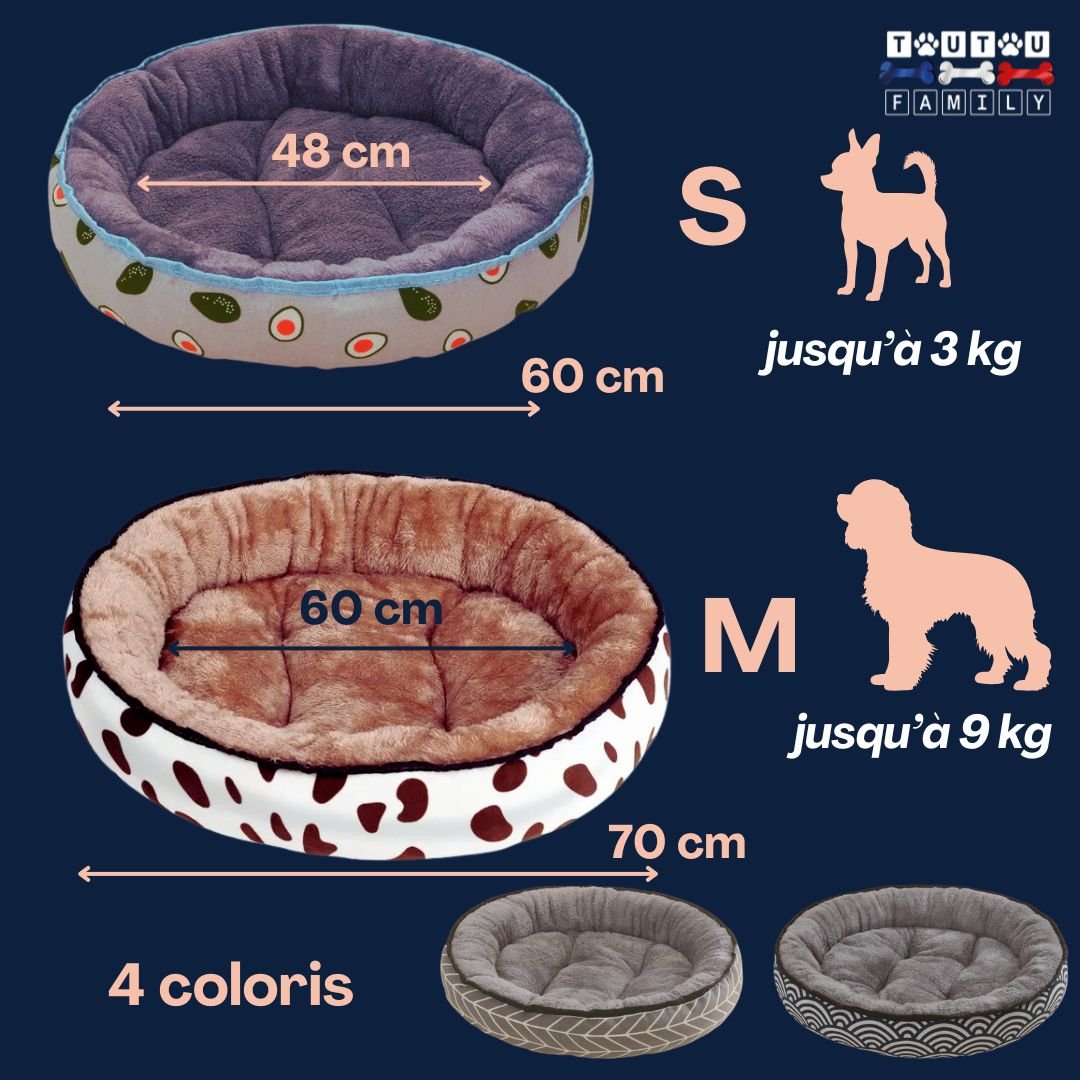 Panier-chien-réversible-guide-de-taille-double-face-été-hiver-chaud-et-frais-lavable-en-machine-pour-chiot-et-chien-jusqu-à-9-kg