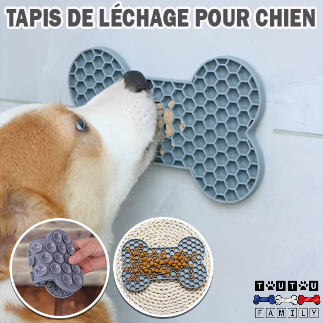 tapis-de-lechage-chien-gris