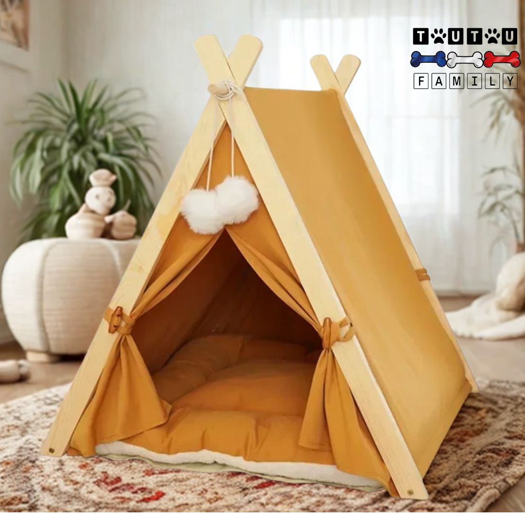 tente-pour-chien-orange-et-son-coussin-amovible-100%-coton-pour-chiot-et-chien-de-petite-race-jusqu'à-9-kg-teckel-schnauzer-nain-caniche-nain-bichon-frisé-cairn-terrier-jack-Russell-pinsher-nain-coton-de-tuléar-shih-tzu-loulou-de-poméranie-westie-lhassa-aspo-yorshire-affenpinscher-papillon-terrier-australien-petit-brabançon