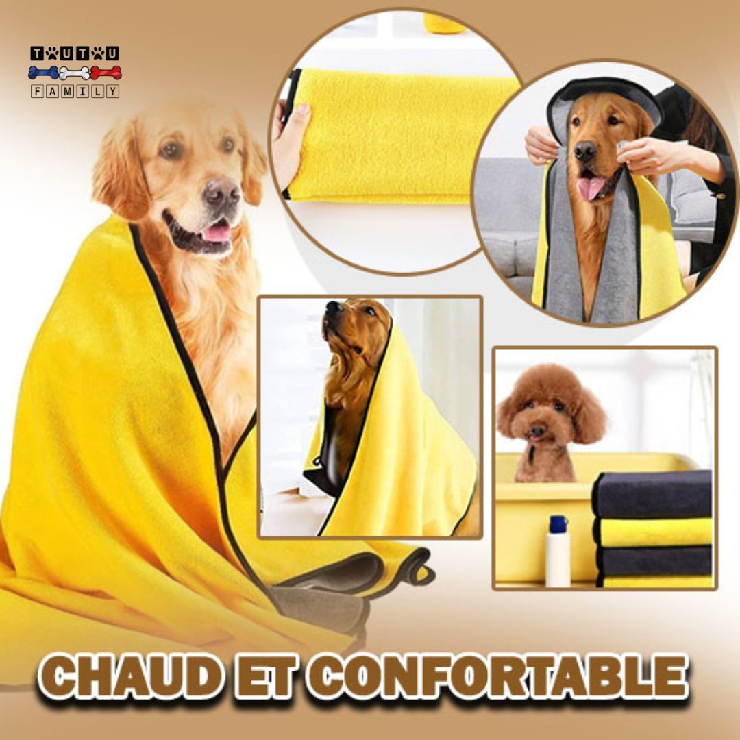 Serviette pour chien - SècheToutou™ - Toutoufamily