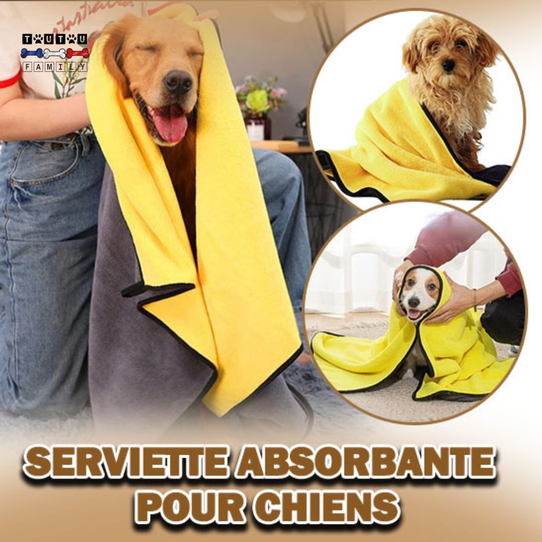 Serviette pour chien - SècheToutou™ - Toutoufamily