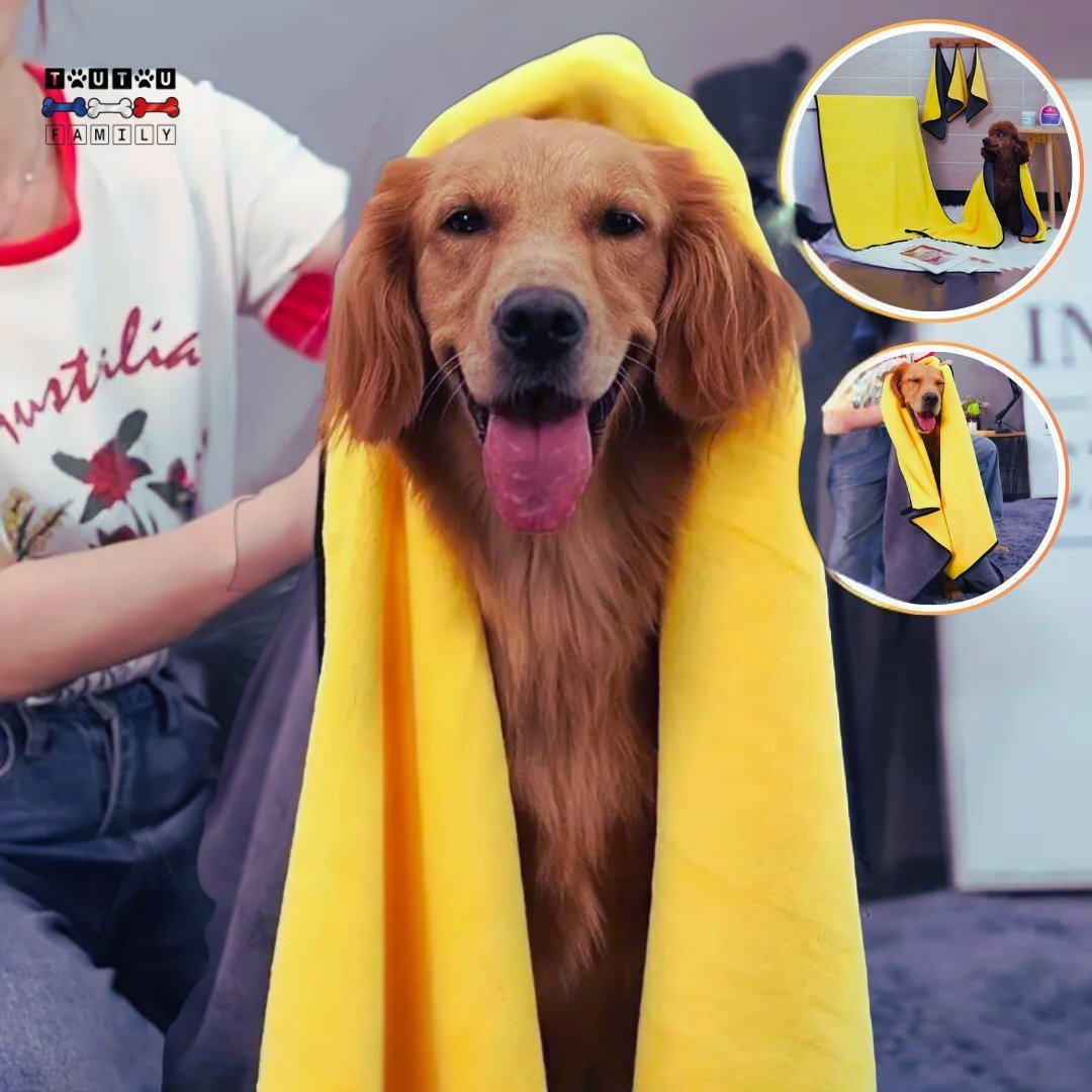 Serviette pour chien - SècheToutou™ - Toutoufamily